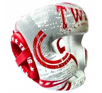 Детский боксерский шлем Twins Special (FHGL3 TW5 white/red)